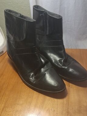 David Taylor Men's Black Leather Ankle Boots